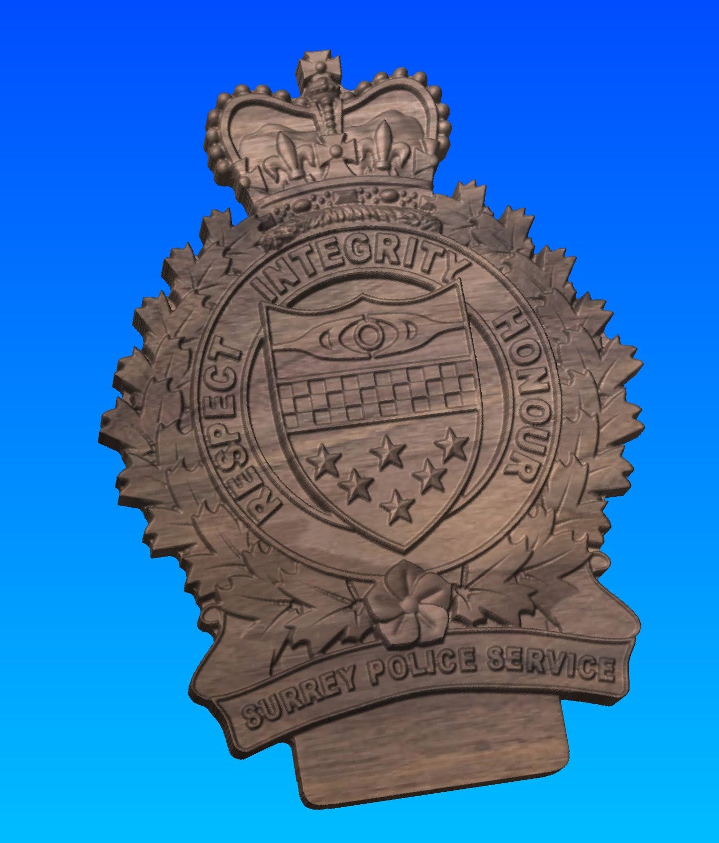 Surrey Police Wooden Badge