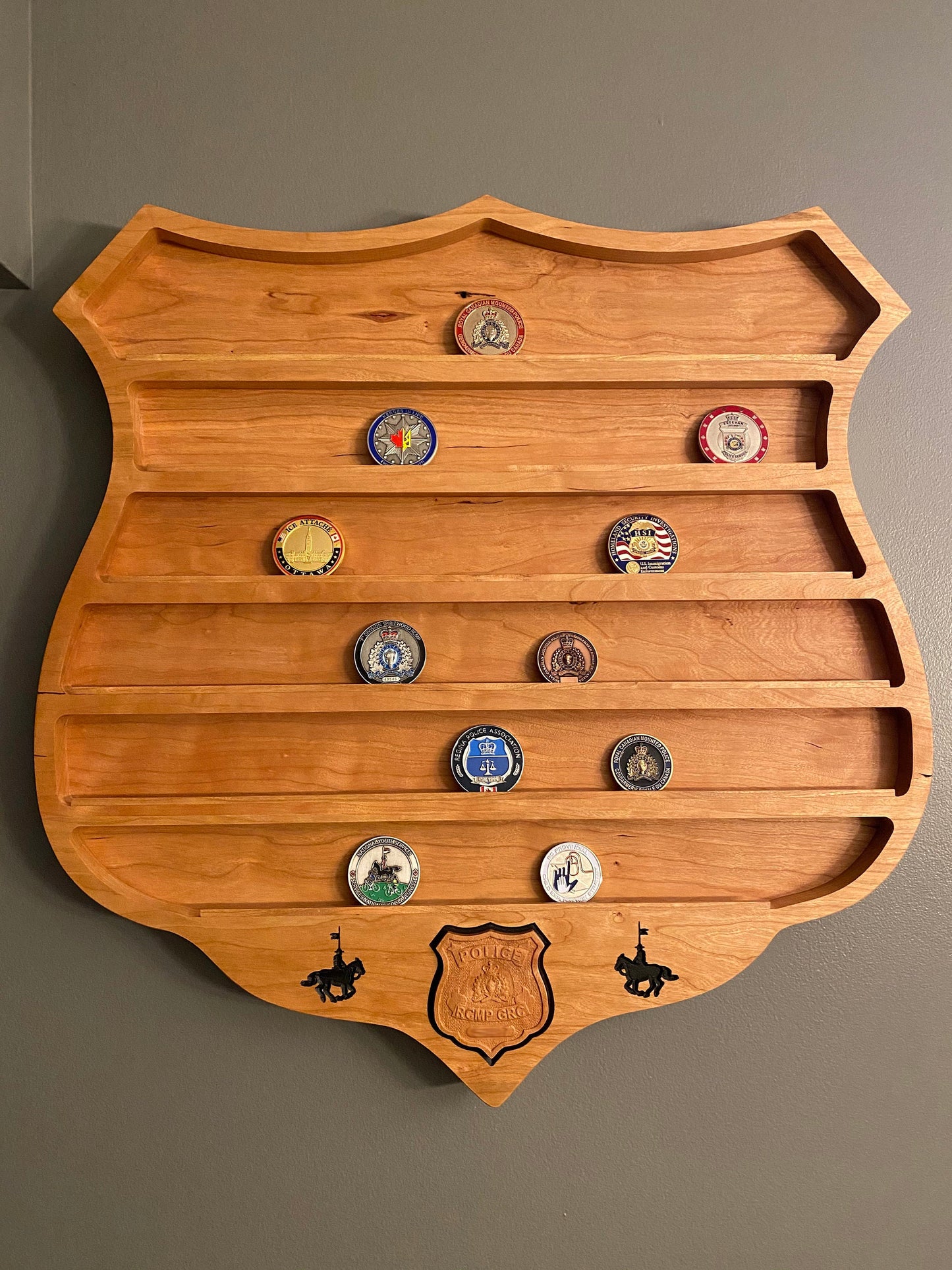 RCMP Challenge Coin Display Case