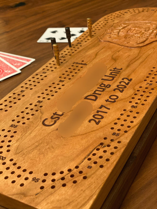 First Responder Cribbage Board