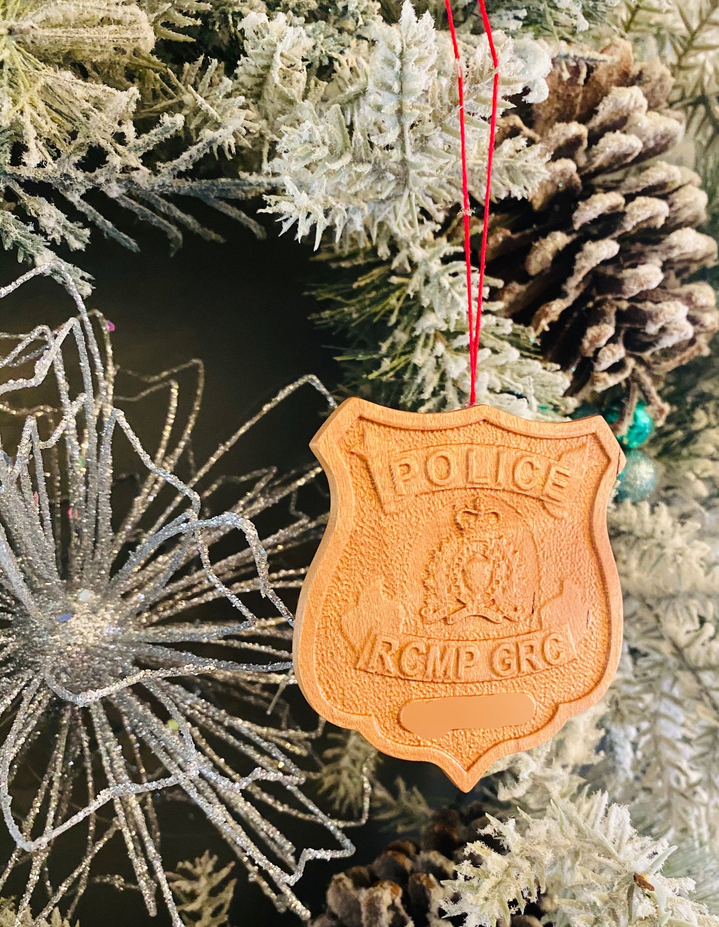 RCMP Badge Christmas Ornament