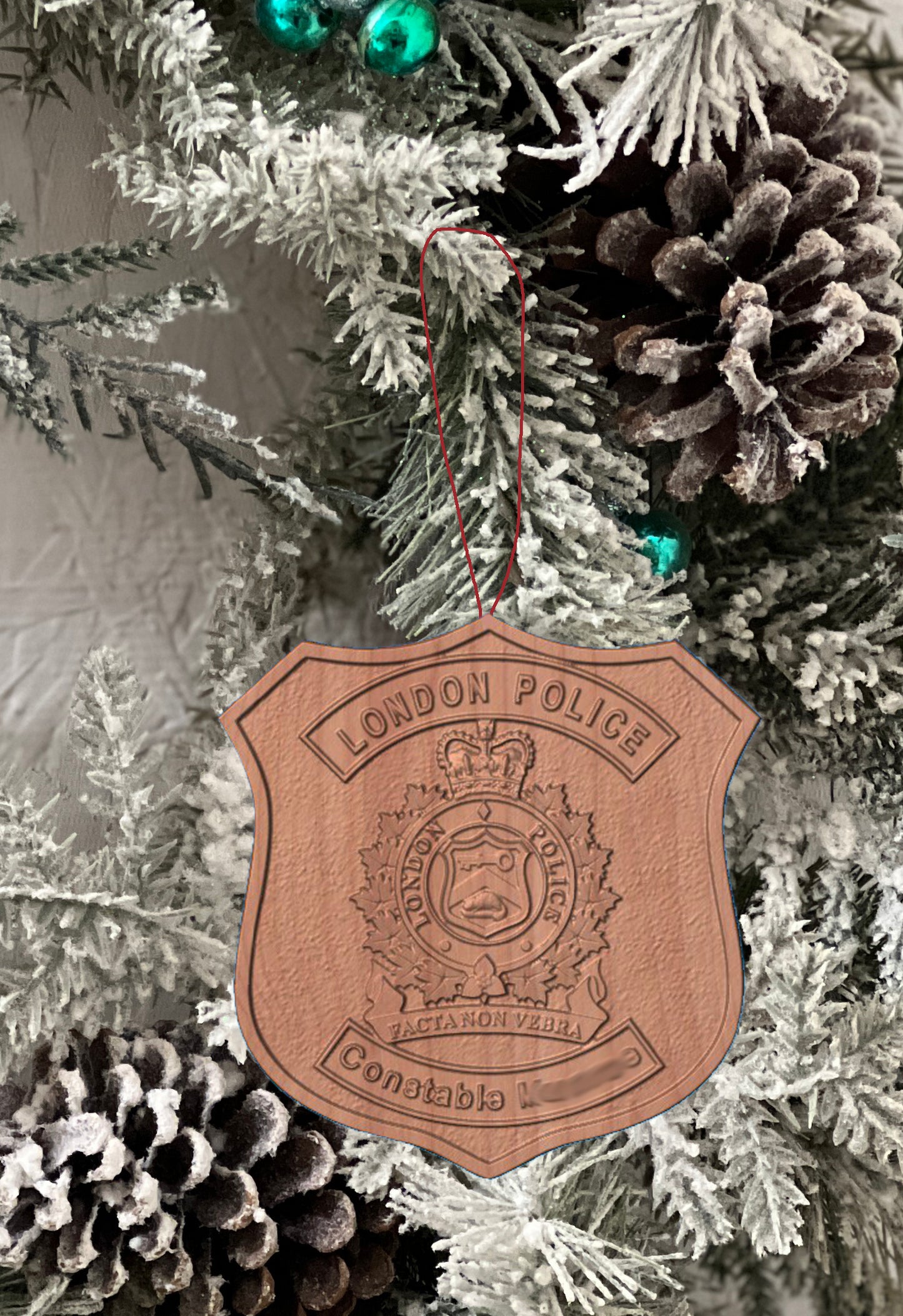 London Police Christmas Ornament