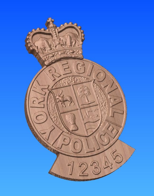 York Regional Police Wooden Badge/Crest